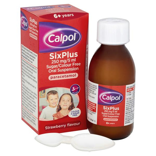 Calpol SixPlus Sugar Free With Spoon 140ml