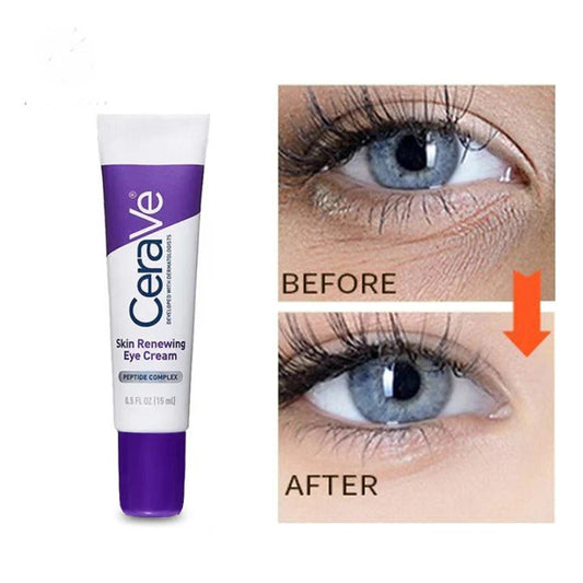 CeraVe Skin Renewing Eye Cream with Peptide Complex & Caffeine for Brighter, Smoother Eyes 15ml