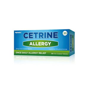Cetrine Allergy 10mg - 30 Film-Coated Tablets (30TABS) Cetrine Allergy 10mg - 30 Film-Coated Tablets (30TABS)