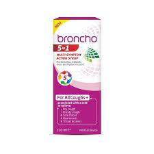 Broncho 5 In 1 Multi Symptom Action Syrup 200M Broncho 5 In 1 Multi Symptom Action Syrup 200M