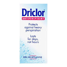 Driclor Antiperspirant Roll On Deodorant For Excessive Sweating 20ml