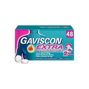 Gaviscon Extra Chewable Tablets Mint Flavour 24's Gaviscon Extra Chewable Tablets Mint Flavour 24's