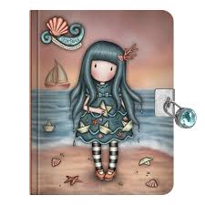 Santoro London Gorjuss Making Waves Ashore Washed Lockable Notebook Santoro London Gorjuss Making Waves Ashore Washed Lockable Notebook
