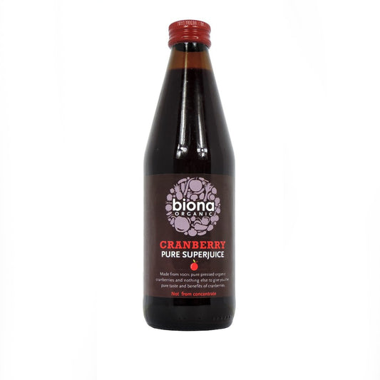 BIONA ORGANIC CRANBERRY PURE PRESSED JUICE