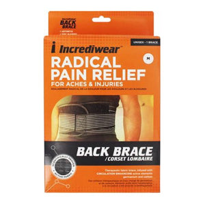 INCREDIWEAR RADICAL PAIN RELIEF BACK BRACE INCREDIWEAR RADICAL PAIN RELIEF BACK BRACE