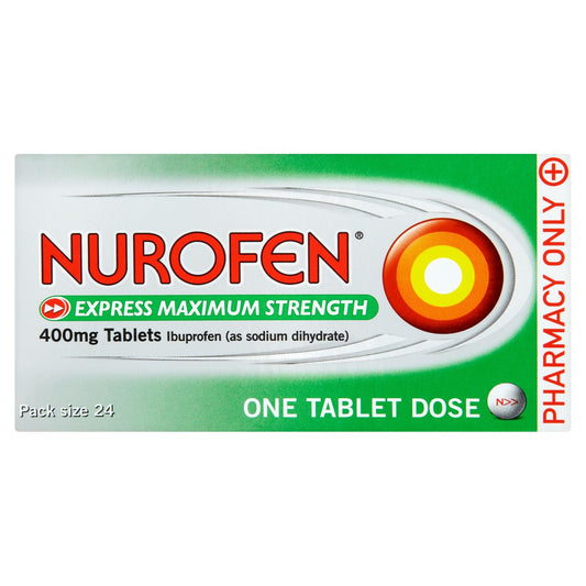 NUROFEN EXPRESS MAXIMUM STRENGTH 400MG TABLETS