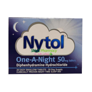 NYTOL ONE-A-NIGHT TABLETS 20'S NYTOL ONE-A-NIGHT TABLETS 20'S