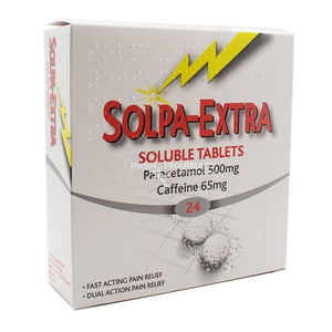 SOLPA-EXTRA SOLUBLE 500/65MG TABLETS 24S SOLPA-EXTRA SOLUBLE 500/65MG TABLETS 24S