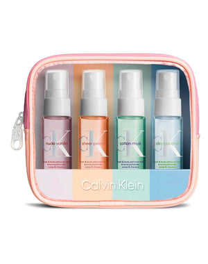 CALVIN KLEIN HAIR & BODY MIST TRAVEL SET 4 X 30ML