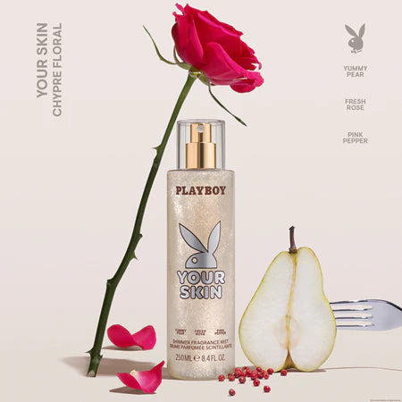 PLAYBOY SHIMMER FRAGRANCE MIST YOUR SKIN 250ML