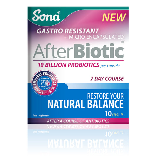 Sona AfterBiotic - Gastro Resistant + Micro Encapsulated Probiotic Capsules