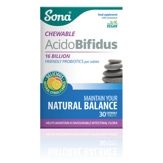 Sona AcidoBifidus - Chewable Probiotics 30