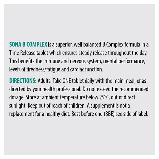 Sona B Complex - Vitamin B Time Release