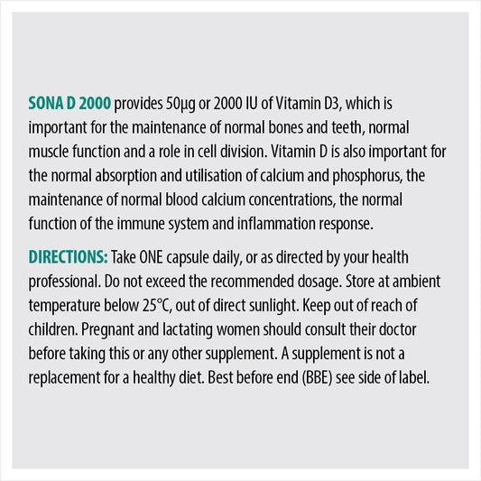 Sona D 2000 - Vitamin D 2000 IU