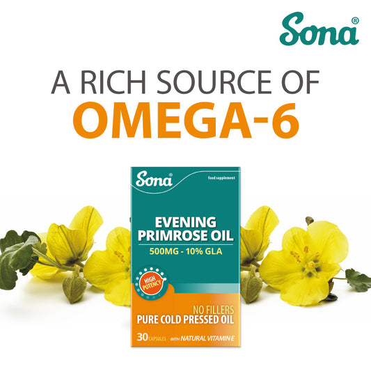 Sona Evening Primrose Oil - 500mg Capsules 30's