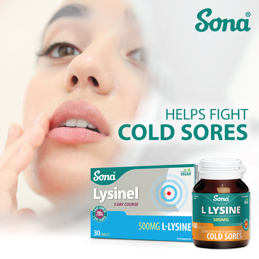 Sona L Lysine 1000mg - Lysine Tablets 45's