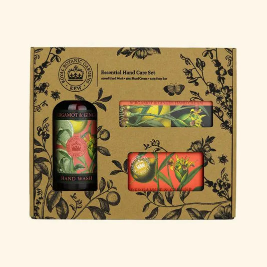 Kew Gardens Essential Hand Care Gift Box Bergamont & Ginger