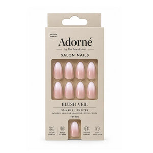 ADORNE BY The Brand Nest BLUSH VEIL FALSE NAILS