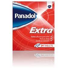 Panadol Extra Pain Relief Tablets Paracetamol Caffeine 500mg/65mg 24s