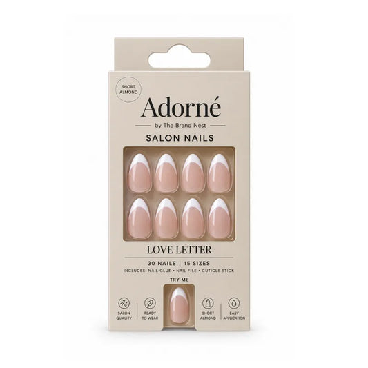 ADORNE BY The Brand Nest LOVE LETTER FALSE NAILS