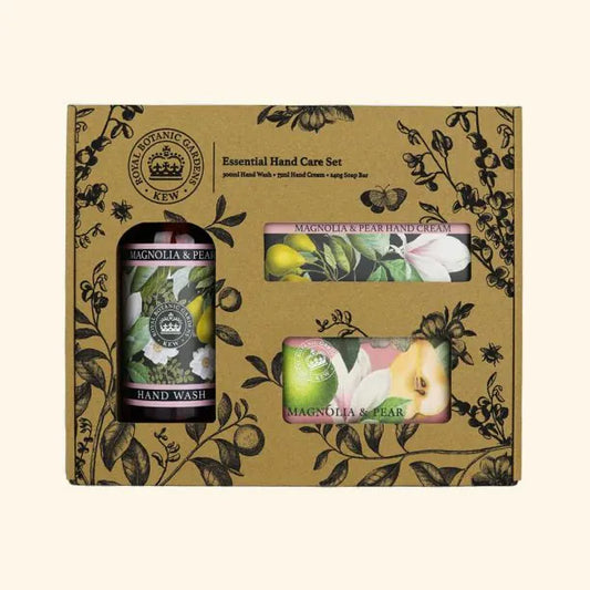 Kew Gardens Magnolia and Pear Essential Hand Care Gift Box