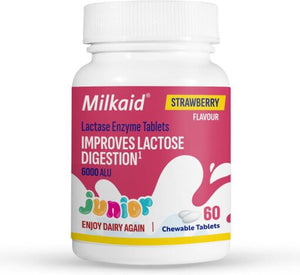 Milkaid Junior | Lactase Enzyme Tablets 60s | For Kids Aged 3+