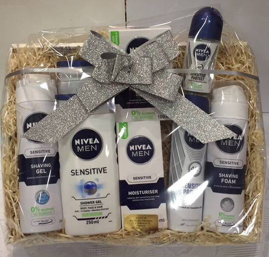 Nivea For Men Sensitive Facial & Lean Gift Basket