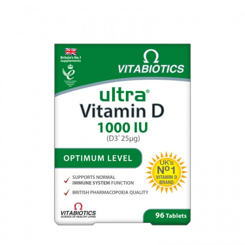 Vitabiotics Ultra D3 1000IU Vitamin 96s