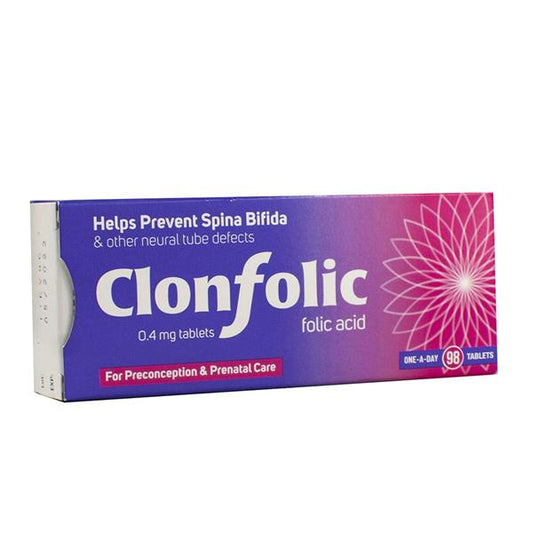 CLONFOLIC 0.4MG TABLETS 28's