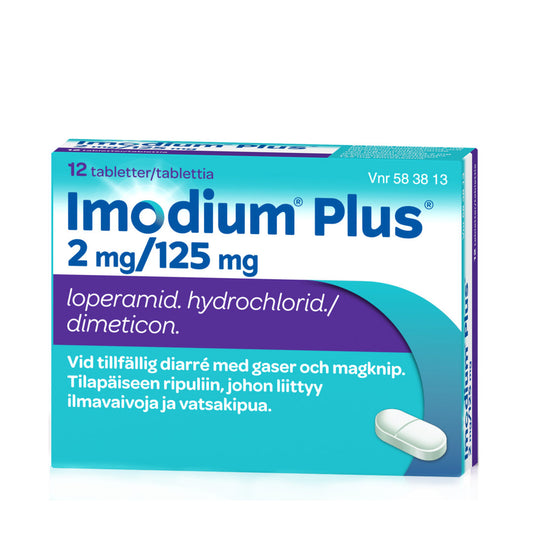 IMODIUM PLUS 2/125 mg  12's